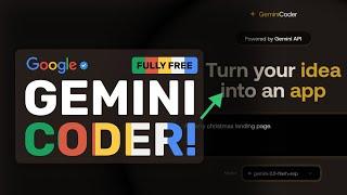 Google GeminiCoder : This FULLY FREE Coder can Generate Apps in SECONDS!