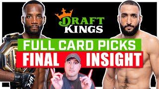 DRAFTKINGS: UFC 304: Edwards vs. Muhammad 2 FULL CARD Predictions