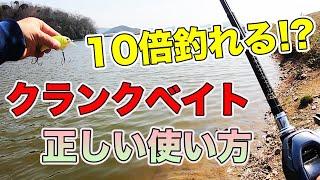 【バス釣り】クランクベイトの使い方・動かし方!!アクションの基本や巻き方を知って出しどころでテクニックをマスターしよう!!【春・早春のクランク】【デプス】【イヴォーク】