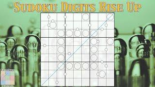 Sudoku Digits that slowly rise to the surface.