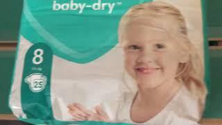 Unboxing Pampers Baby-Dry size 8