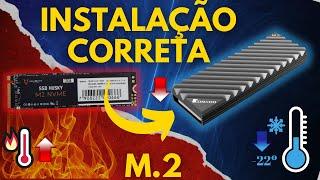 INSTALANDO DISSIPADOR DE CALOR EM SSD M.2