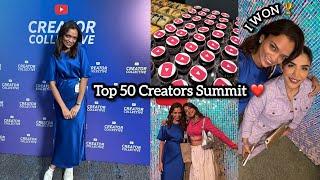 I am in top 50 creators in India  Youtube Creator Summit 2024 ️ @shreyajain26 @SoniaGarg