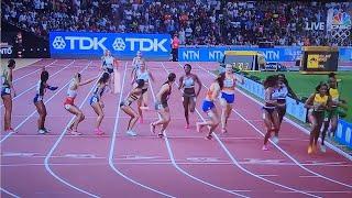 OMG Greatest 4x400M history Jamaica lost by a split second to femke bol of Netherlands