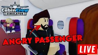 Rude Passengers in CABIN CREW SIMULATOR ROBLOX! | R1zzM4n