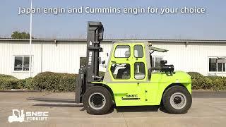 SNSC 10 ton diesel forklift demo video