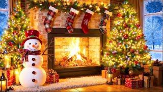 Relaxing Christmas Music Traditional InstrumentalChristmas Fireplace Music  Christmas Background