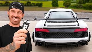 I REBUILT A WRECKED AUDI R8 THEN GAVE IT TO MY FRIEND