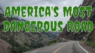 America's scariest road, the Million Dollar Highway over Red Moutain Pass.