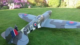 Hanger 9 1/5th Scale Spitfire 30cc ~ Fitted with a DLE 35ra