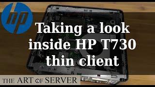 Taking a look inside HP T730 thin client | internal overview