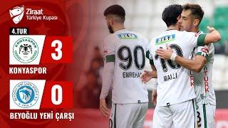 Konyaspor 3-0 Beyoğlu Yeni Çarşıspor MAÇ ÖZETİ (Ziraat Türkiye Kupası 4. Tur Maç) / 06.12.2023