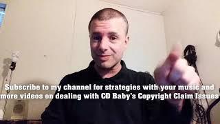 Solve the CD Baby copyright claim on youtube