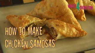 How to Make Chicken Samosas From Scratch. Tasty Homemade Chicken Curry Samosa Recipe.