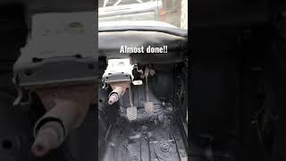 E30 325is budget drift car rollcage painted and interior Satin black!!