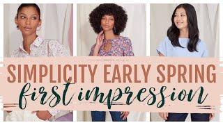 Simplicity EARLY SPRING 2022 Sewing Pattern Collection First Impression Review