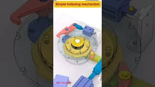 Simple indexing mechanism #design #machine #solidwork #cad