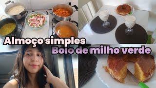 VLOG: ALMOÇO SIMPLES/ FIZ BOLO NA AIR FRYER.