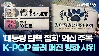 '대통령 탄핵 집회' 외신 주목…K-POP 울려 퍼진 평화 시위 (24.12.9.) | 강아랑의 정치랑 | 국회라이브6