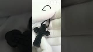 Крестик серебряный деревянный ДК 07. Артикул WB: 232784228.