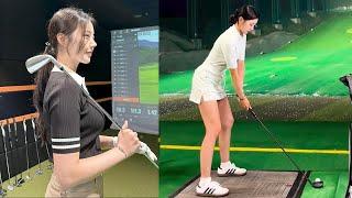 스윙너무 좋은 KLPGA 프로 박서연 미녀골퍼의 퍼펙트한 골프스윙!