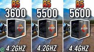 Ryzen 5 3600 vs Ryzen 5 5500 vs Ryzen 5 5600 - Tested in 2023