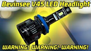 So BRIGHT, use with caution! ️​ Bevinsee V45 LED Headlight Review and Lux Test