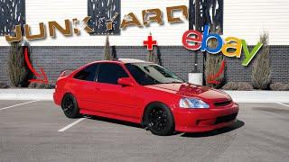 Every Junkyard & Ebay Part on my "Mint" Honda Civic