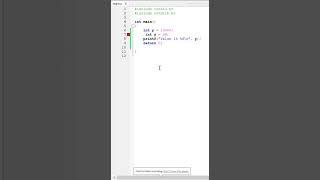 #13 C Interview Program | C Coding Program | Learn c program  in Hindi #Shorts