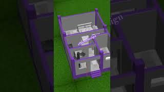 16'×25' 1Bhk House Plan|| 400sqft|| 3D Home design|| 360°   #rfhomedesign #trending #viralvideo