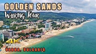 Golden Sands - Walk On The Beach. Virtual Walking Tour - Nature Walk