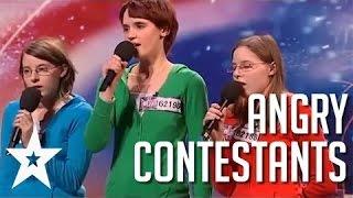 Acts With Attitude: 5 Angriest Contestants on Got Talent #HD