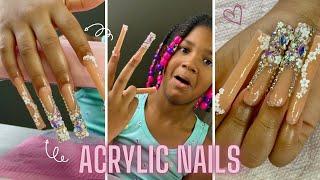 How Does She Wipe With Those Extra Long Nails !?! Acrylic Nails