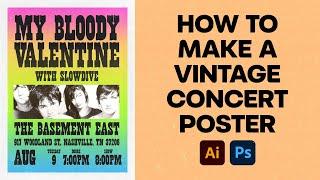How to Make a Vintage Concert Poster in Illustrator and Photoshop