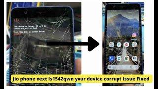 Jio Phone Next LS1542QWN Flashing Fix Hang ON logo Flashing Error Solution By Team G M S
