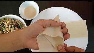 How to fold Samosa patti quickly by Lovely Flavors | Easy way to fold Samosa patti