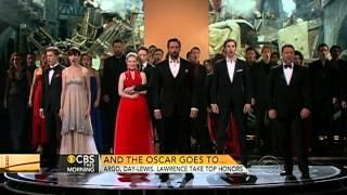 Jennifer Lawrence talks about her Oscars fall