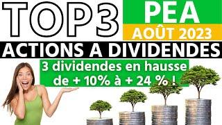 Ces 3 actions ont augmenté leurs dividendes de 10 à 24 % en 2023 !