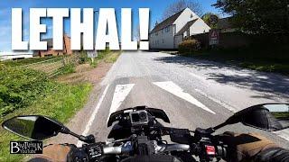 Loose Chippings; Danger to motorcycle riders. Testing DJI Action 4 with DJI Mic 2 on a Yamaha MT10