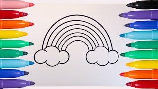 Come Disegnare e Colorare un Arcobaleno - Tutorial Creativo per Bambini