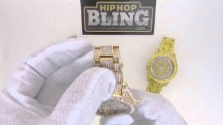 Bling Bling Watch 41MM Face Totally Iced Out HipHopBling.com