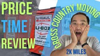 U-Haul Boxes, U-Box containers review.  Long-range moving from MA to TX.