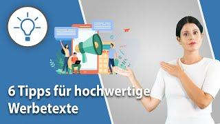 6 Tipps professionelle Werbetexte schreiben zu lernen (Company 4 You & Me®)