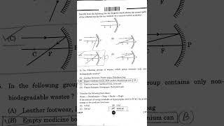 #Class 10th Science# QP code 31/6/3 set 3# MCQs solution#