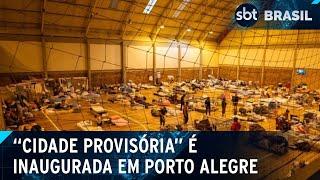Segundo centro de acolhimento é inaugurado no Rio Grande do Sul | SBT Brasil (11/07/24)