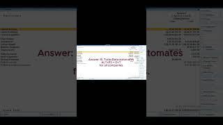 Trial Balance extract #shorts #tally