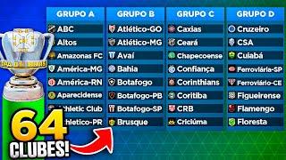 Criei a COPA do BRASIL em ORDEM ALFABÉTICA 