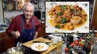 Scallops Grenobloise with Jacques Pepin