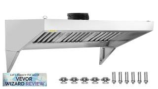 VEVOR Commercial Exhaust Hood 6FT Food Truck Hood Exhaust 201 Stainless Steel Review