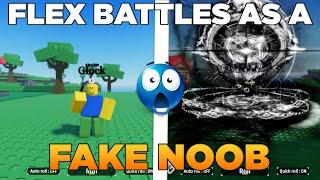 FLEX BATTLES AS A FAKE NOOB... | Roblox Sol's RNG